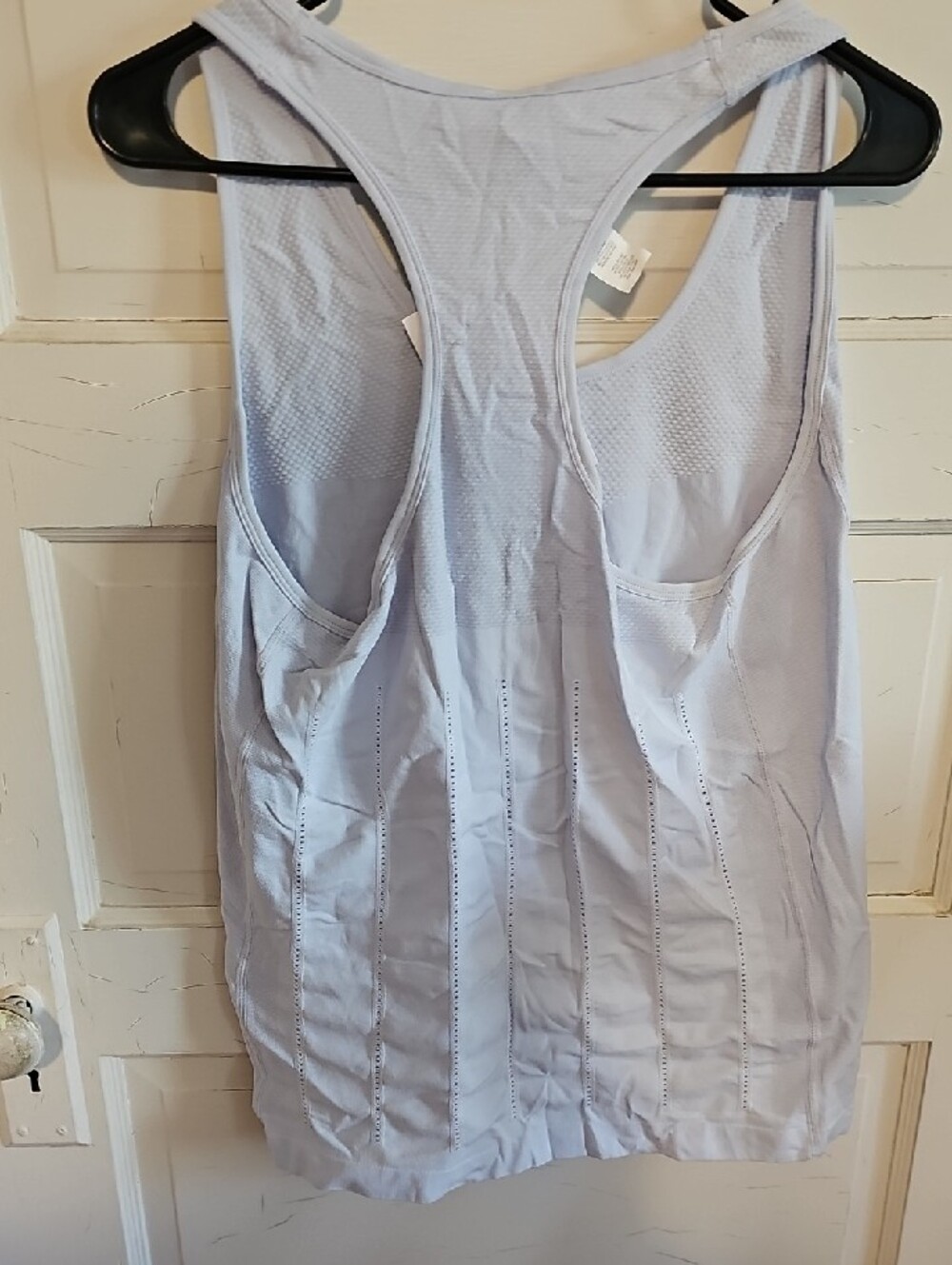 Fabletics Light Gray Seamless Racerback Tank - Picture 2 of 2